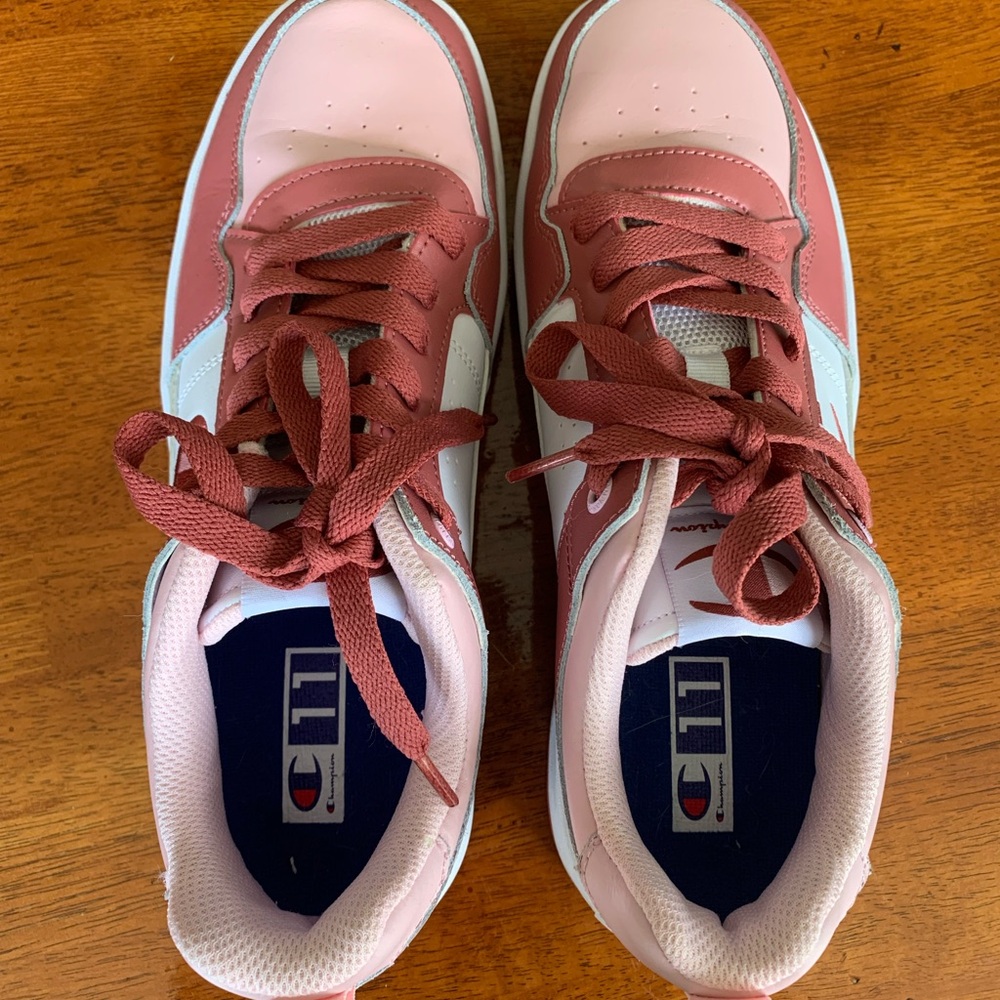 NWOT Champion Rose and White Athletic Shoes